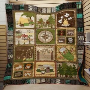 Camping Activities Quilt Blanket  Quilt